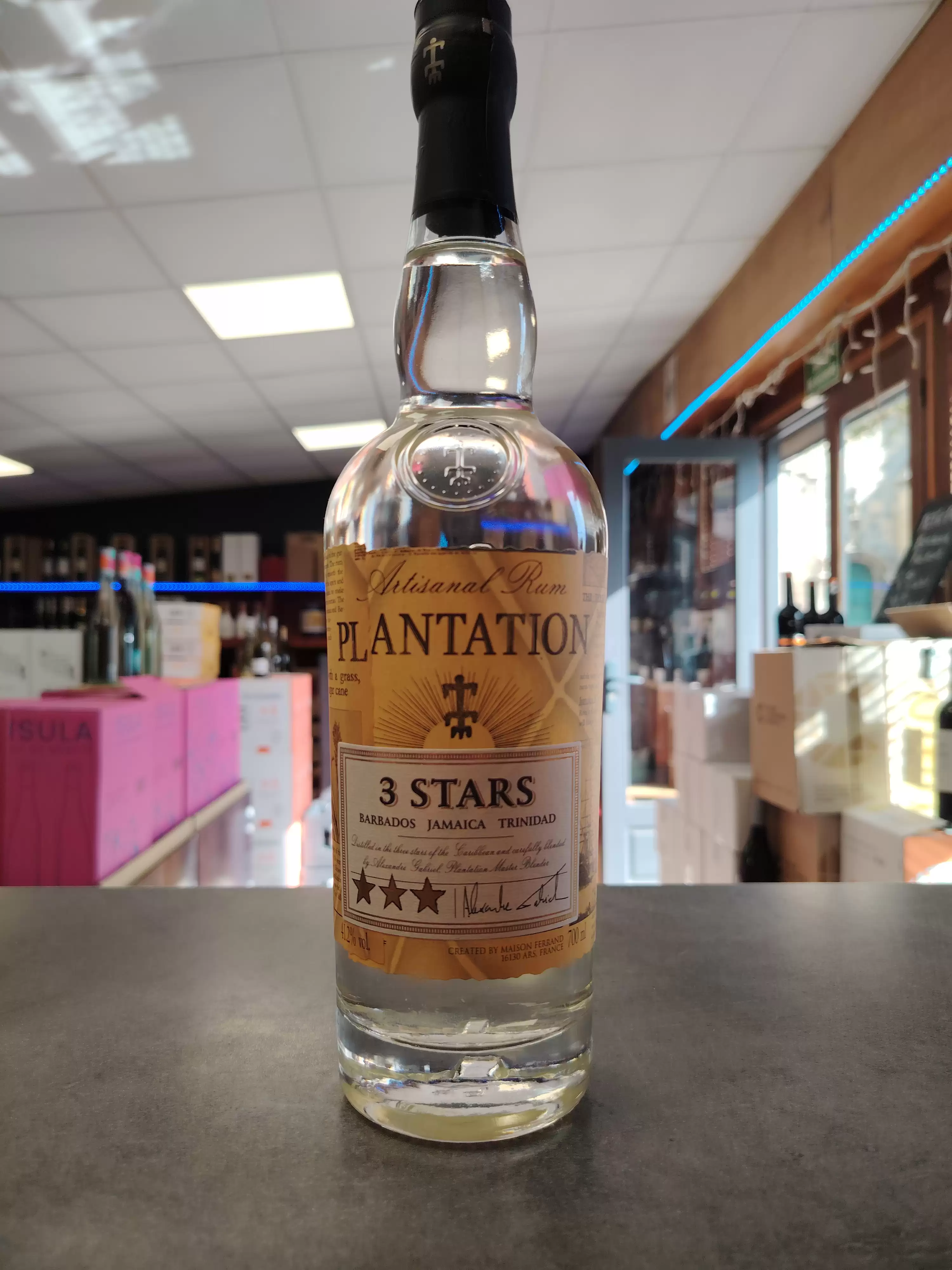 PLANTERAY RUM THREE STARS WHITE/TRIN-JAMAIQUE-BARBADOS