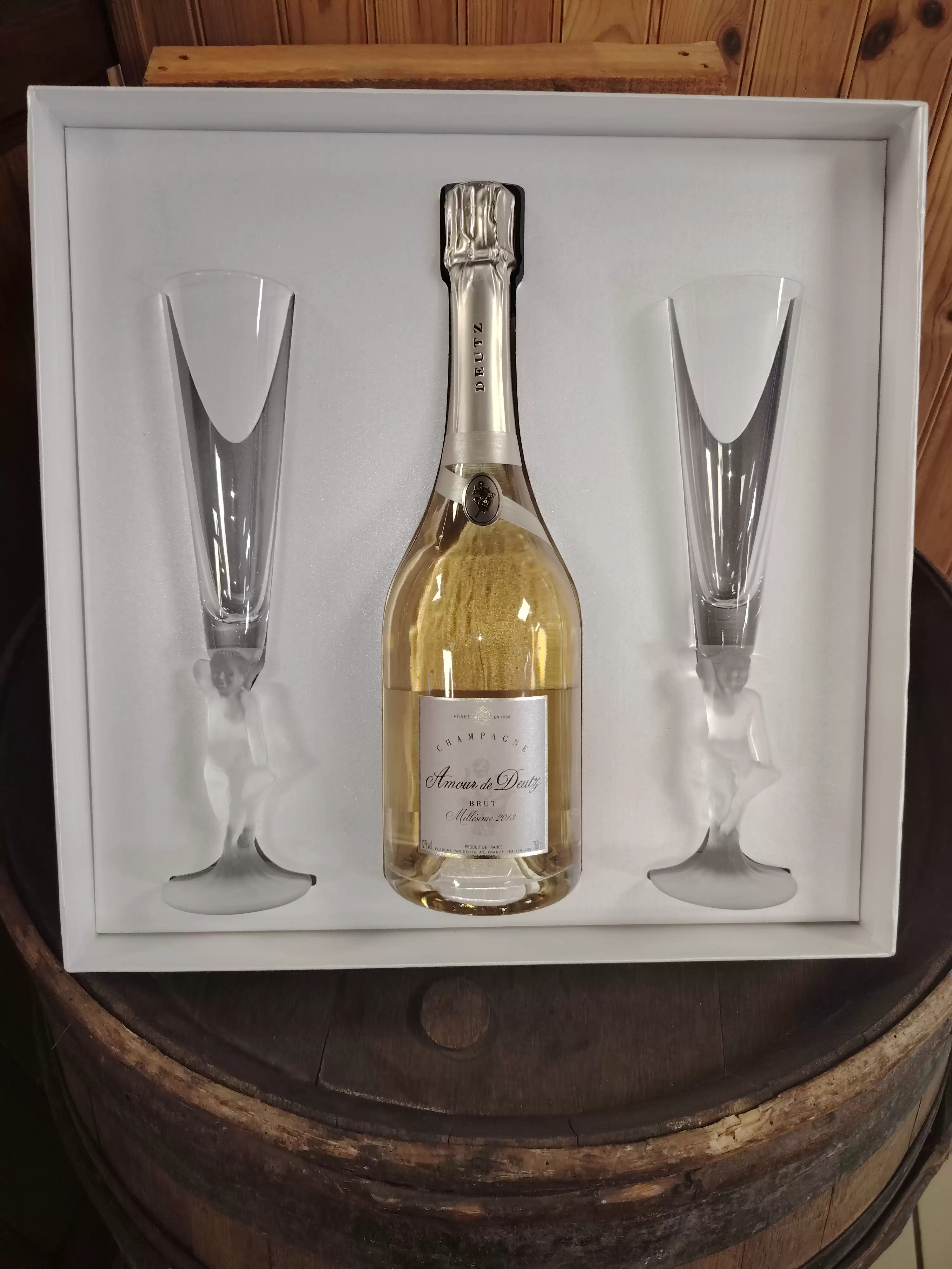 AMOUR DEUTZ BLC DE BLCS 2018 COFFRET 2FLUTES