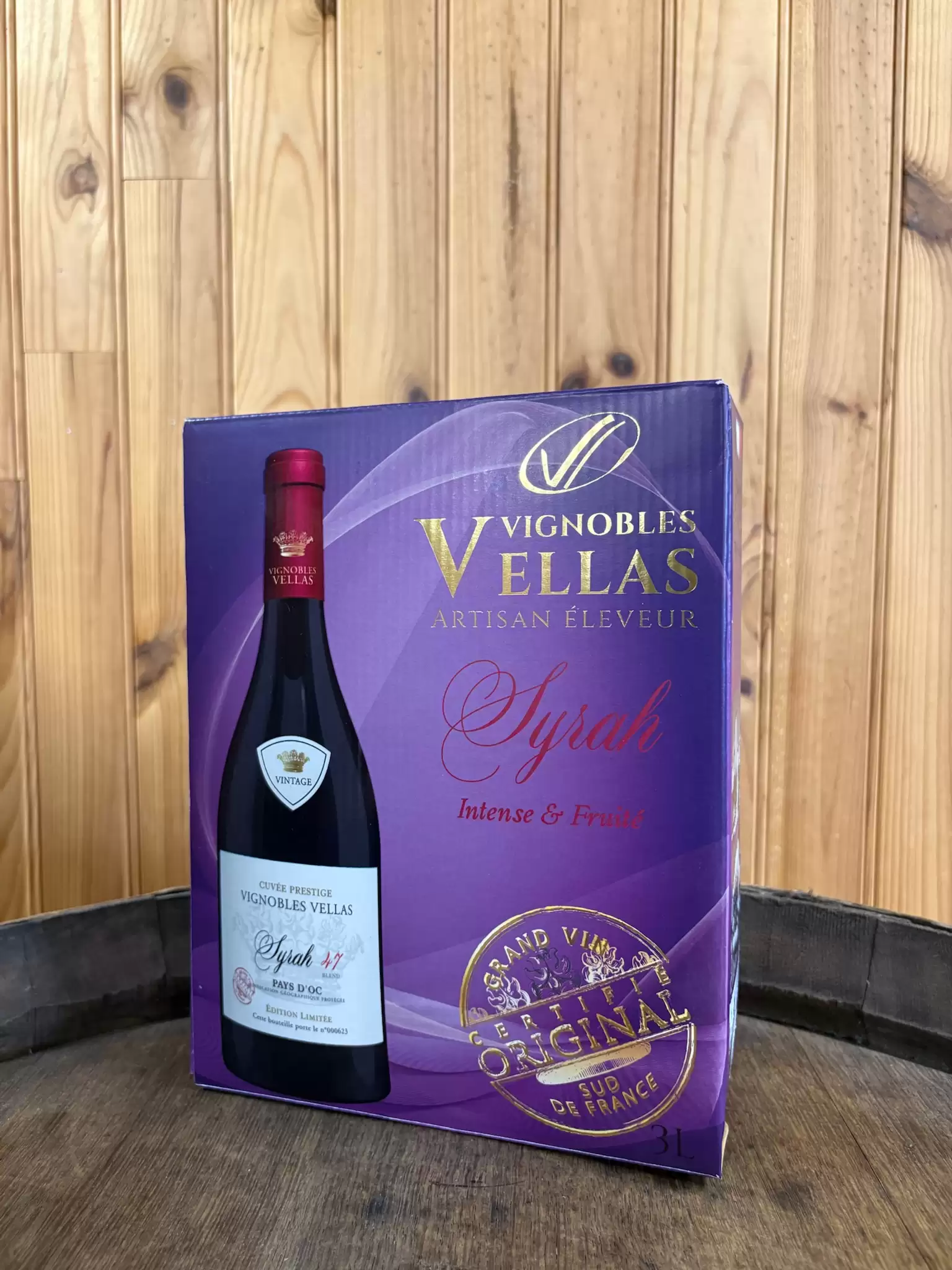 SYRAH PAYS OC IGP ROUGE 3L