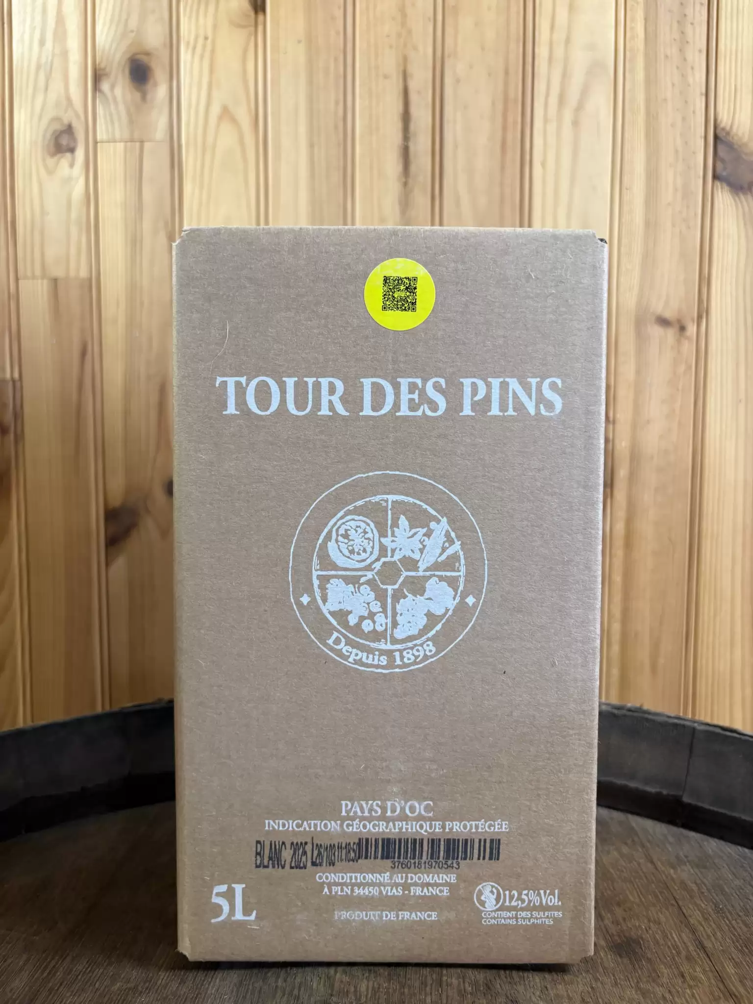 TOUR DES PINS BLANC IGP OC 5L